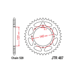 JTR487 Hátsó lánckerék