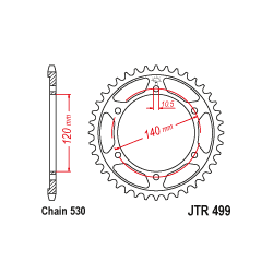 JTR499 Hátsó lánckerék