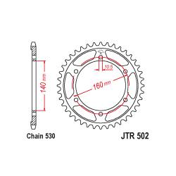 JTR502 Hátsó lánckerék