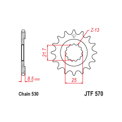 JTF570 első lánckerék