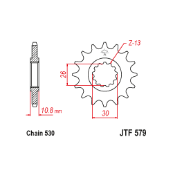 JTF579 első lánckerék