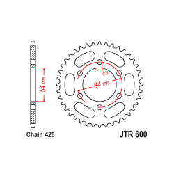 JTR600 Hátsó lánckerék