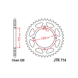 JTR714 Hátsó lánckerék