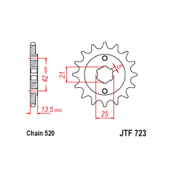 JTF723 első lánckerék