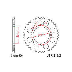 JTR819/2 Hátsó lánckerék