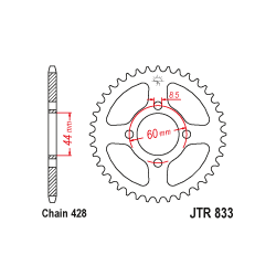 JTR833 Hátsó lánckerék