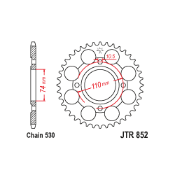 JTR852 Hátsó lánckerék