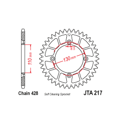 JTA217 Aluminium hátsó lánckerék