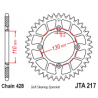 JTA217 Aluminium hátsó lánckerék