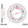 JTA28 Aluminium hátsó lánckerék