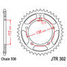 JTA302 Aluminium hátsó lánckerék