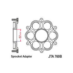 JTA760B Hátsó lánckerék