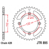 JTA895 Aluminium színes hátsó lánckerék