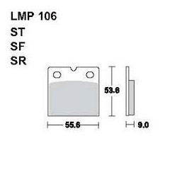 LMP 106 tárcsafékbetét