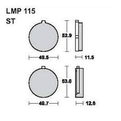 LMP 115 tárcsafékbetét