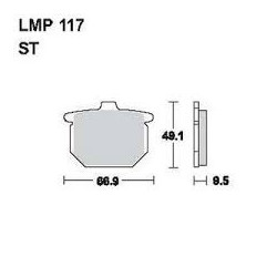 LMP 117 tárcsafékbetét