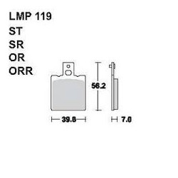 LMP 119 tárcsafékbetét