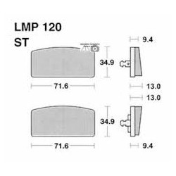 LMP 120 tárcsafékbetét