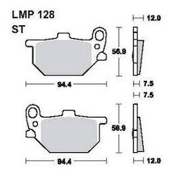 LMP 128 tárcsafékbetét