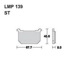 LMP 139 tárcsafékbetét