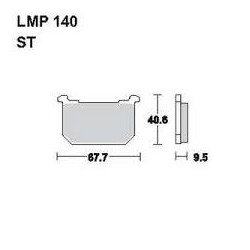 LMP 140 tárcsafékbetét