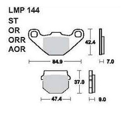 LMP 144 tárcsafékbetét