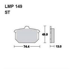 LMP 149 tárcsafékbetét