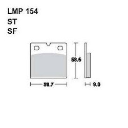 LMP 154 tárcsafékbetét