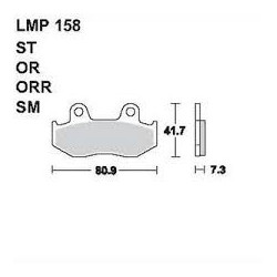 LMP 158 tárcsafékbetét