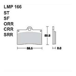 LMP 166 tárcsafékbetét