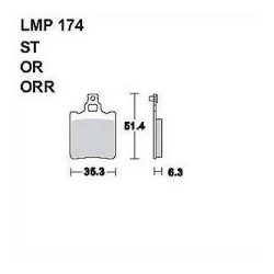 LMP 174 tárcsafékbetét