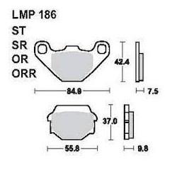 LMP 186 tárcsafékbetét