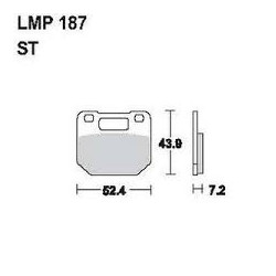 LMP 187 tárcsafékbetét