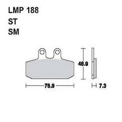 LMP 188 tárcsafékbetét