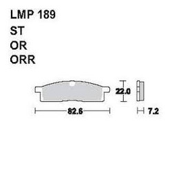 LMP 189 tárcsafékbetét