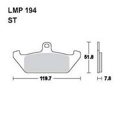 LMP 194 tárcsafékbetét