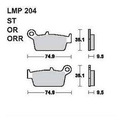 LMP 204 tárcsafékbetét