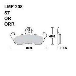 LMP 208 tárcsafékbetét