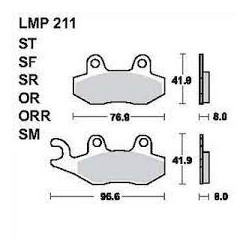 LMP 211 tárcsafékbetét