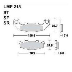 LMP 215 tárcsafékbetét