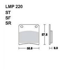 LMP 220 tárcsafékbetét