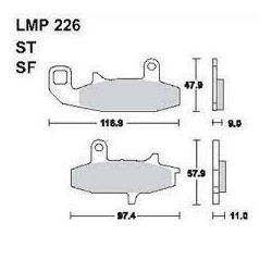 LMP 226 tárcsafékbetét