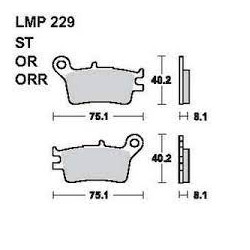 LMP 229 tárcsafékbetét