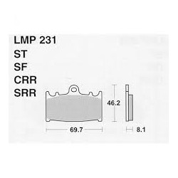 LMP 231 tárcsafékbetét