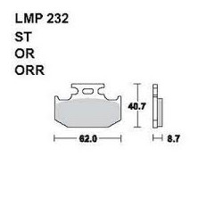 LMP 232 tárcsafékbetét