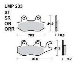 LMP 233 tárcsafékbetét