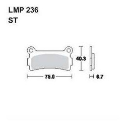 LMP 236 tárcsafékbetét