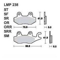 LMP 238 tárcsafékbetét