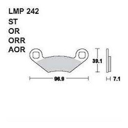 LMP 242 tárcsafékbetét