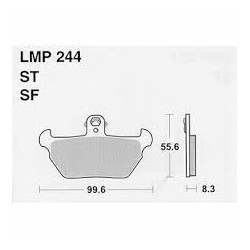 LMP 244 tárcsafékbetét